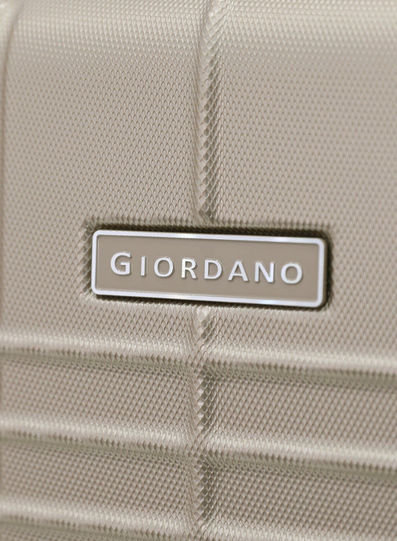 Giordano Hardside Luggage Trolley Bag 4 Pieces set,Champagne (S-20,M-24,L-28,XL-32 Inch) - Image 3